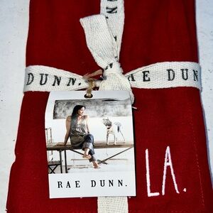 Rae Dunn Christmas Red Napkin Set of 4 (3 available)